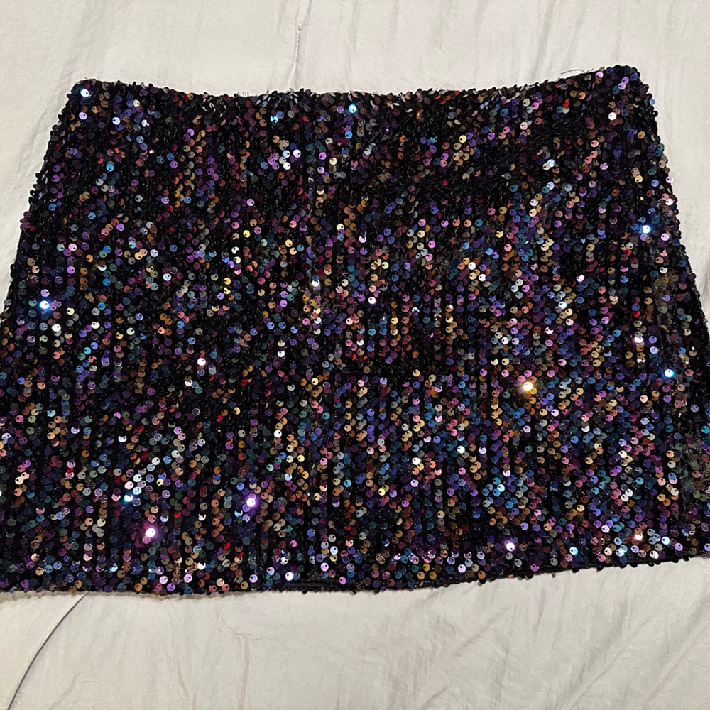 Sequin mini skirt in Multicolor